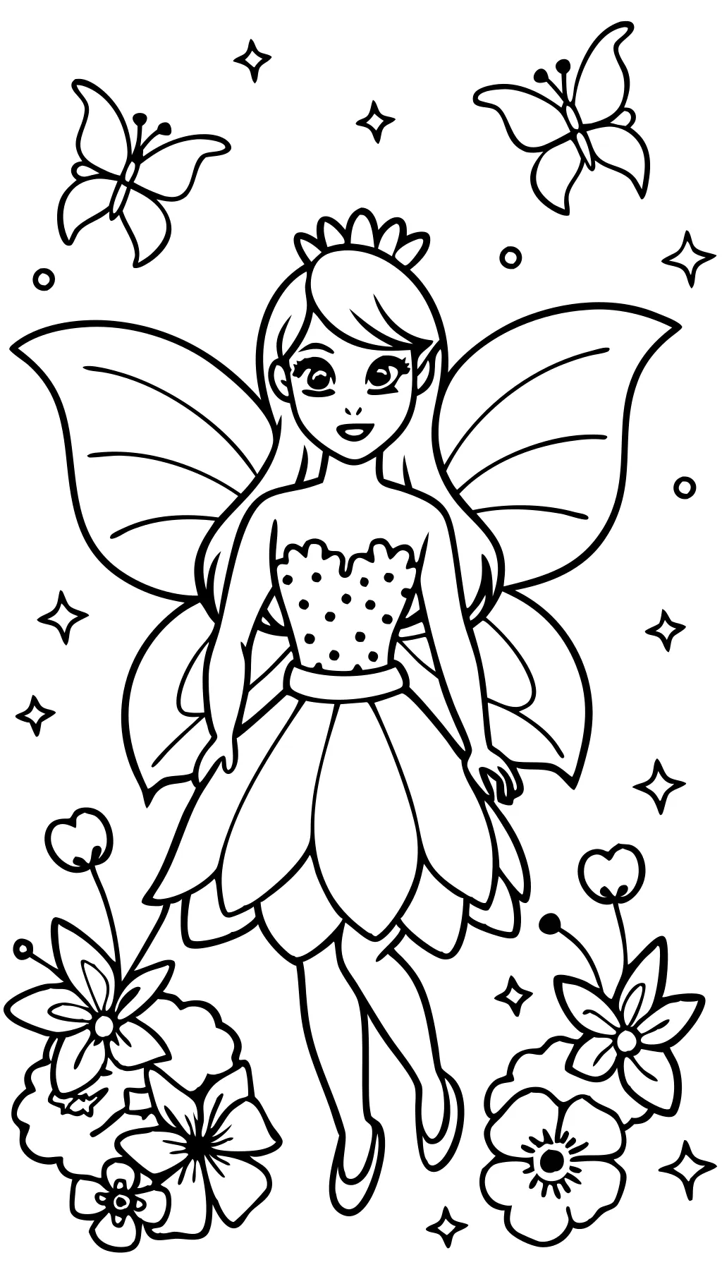 coloriages de fées barbie